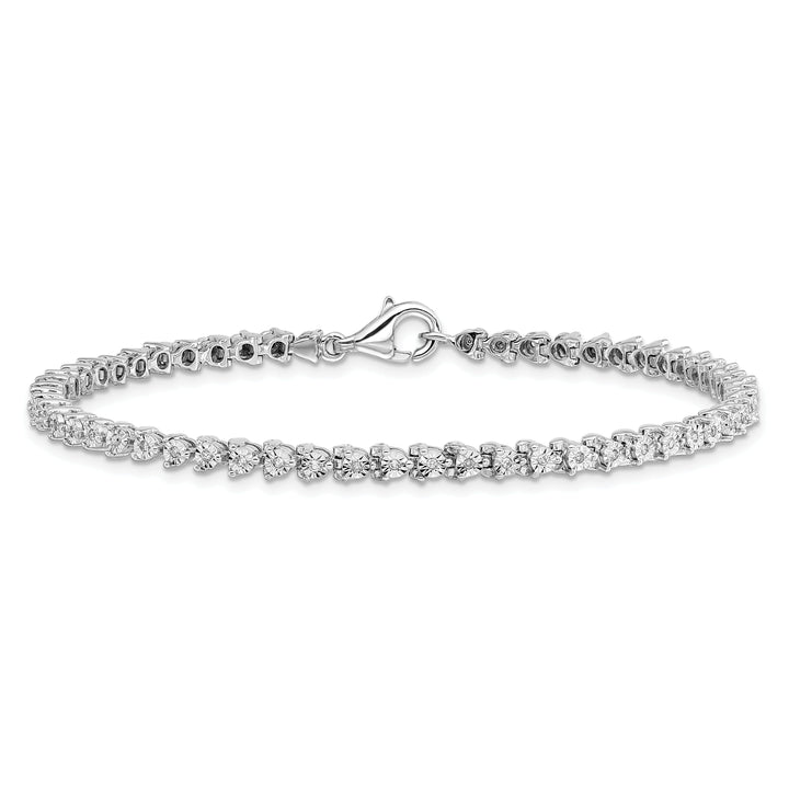 Sterling Silver Diamond Tennis Bracelet