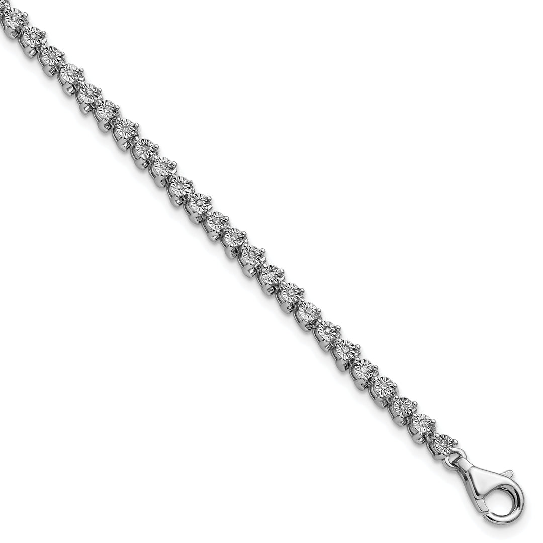 Sterling Silver Diamond Tennis Bracelet