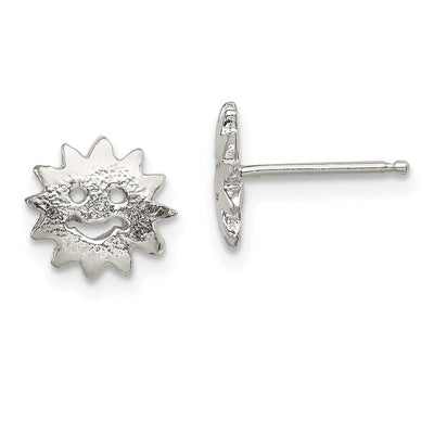 Sterling Silver Sun Mini Earrings at $ 6.3 only from Jewelryshopping.com