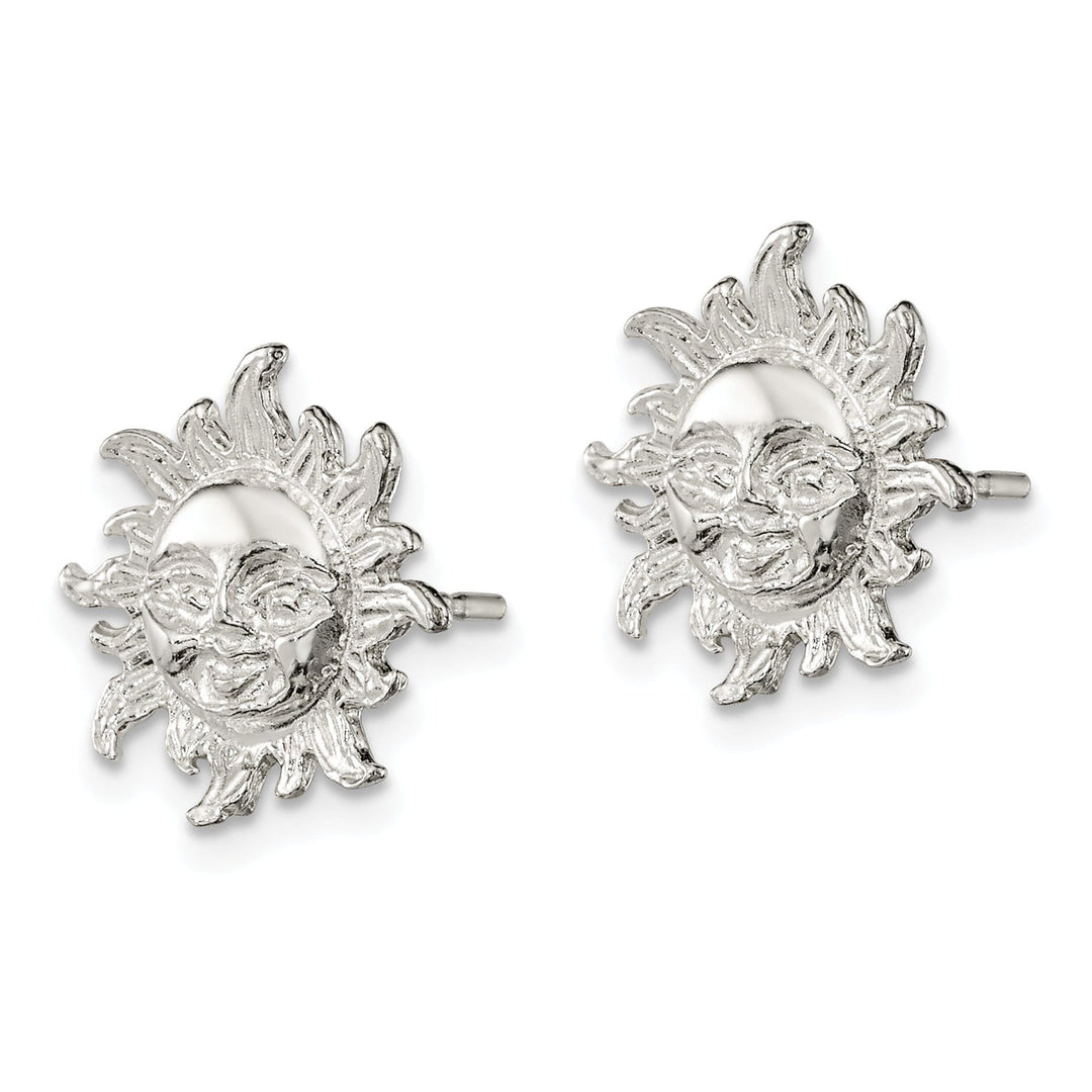 Sterling Silver Sun Mini Earrings