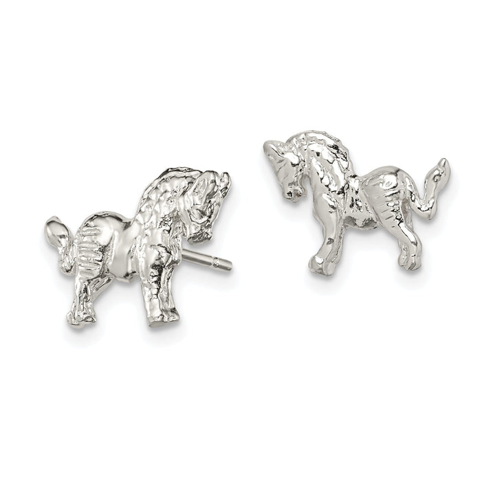 Sterling Silver Unicorn Mini Earrings