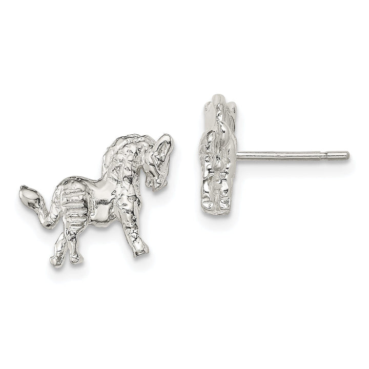 Sterling Silver Unicorn Mini Earrings