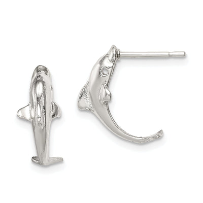 Sterling Silver Dolphin Mini Earrings at $ 15.67 only from Jewelryshopping.com