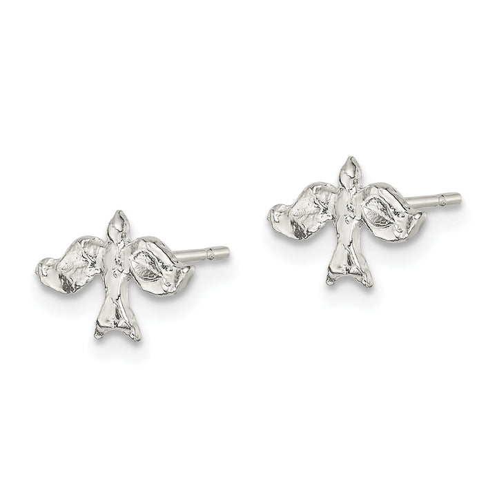 Sterling Silver Dove Mini Post Earrings