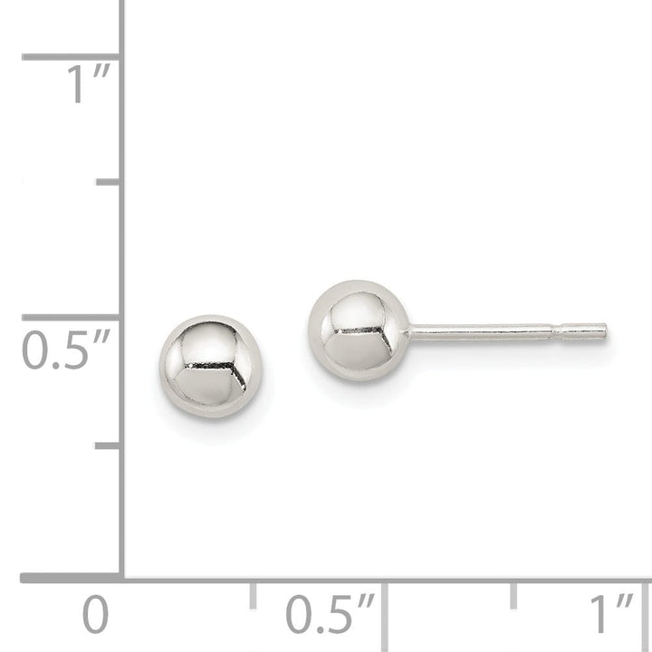 Sterling Silver 5MM Ball Earrings