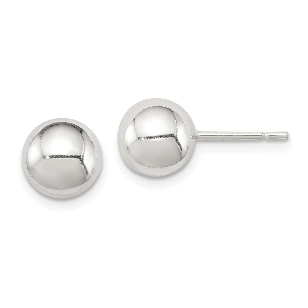 Sterling Silver Polished 8MM Ball Post Earrings