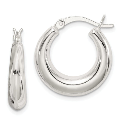 Sterling Silver Polished Hoop Earrings at $ 21.53 only from Jewelryshopping.com