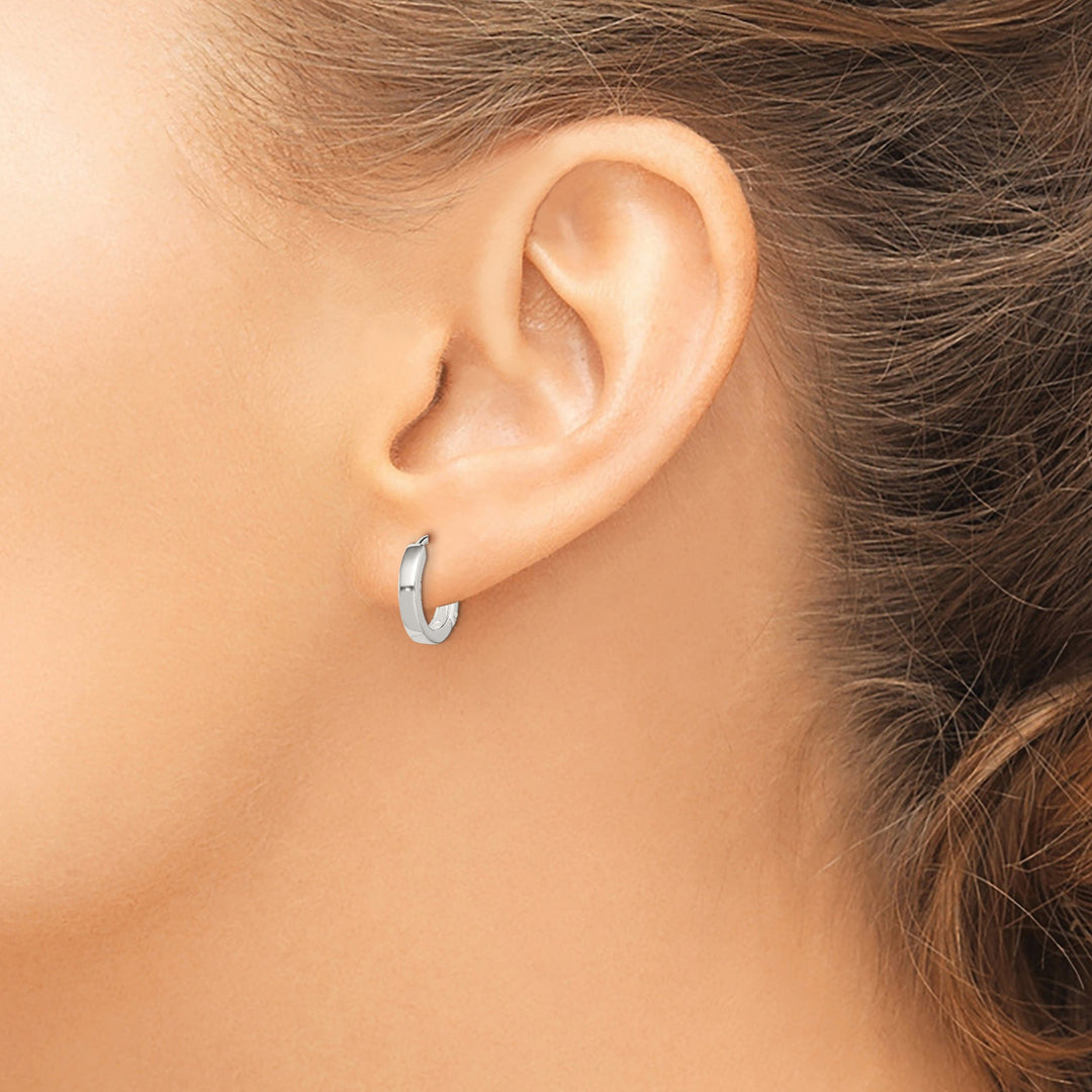 Sterling Silver Round Hoop Earrings