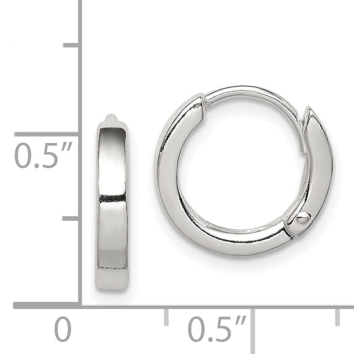 Sterling Silver Round Hoop Earrings