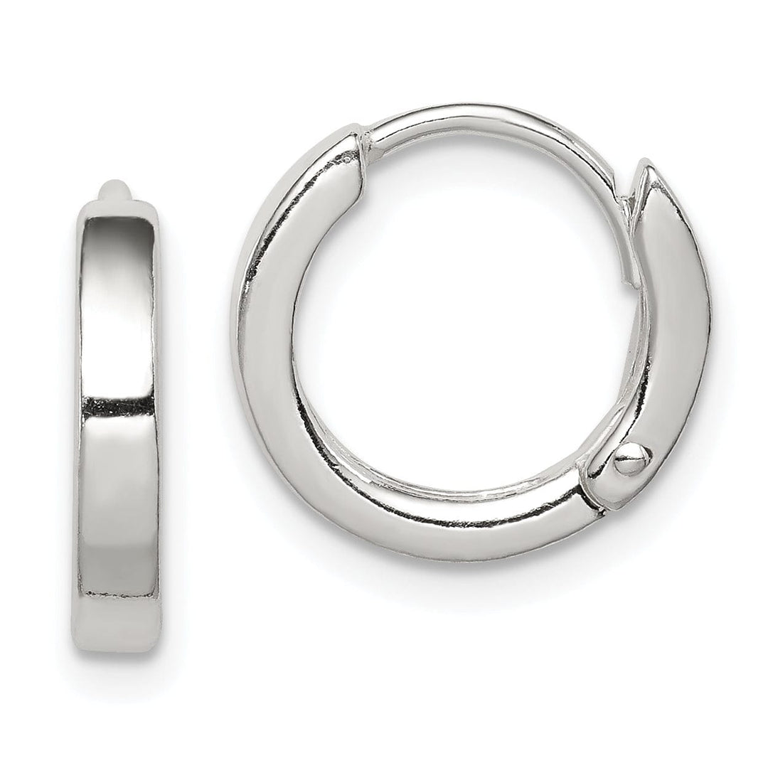 Sterling Silver Round Hoop Earrings