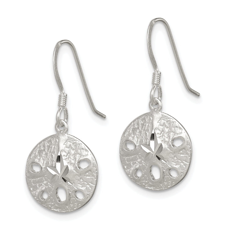 Sterling Silver Sand Dollar Dangle Earrings