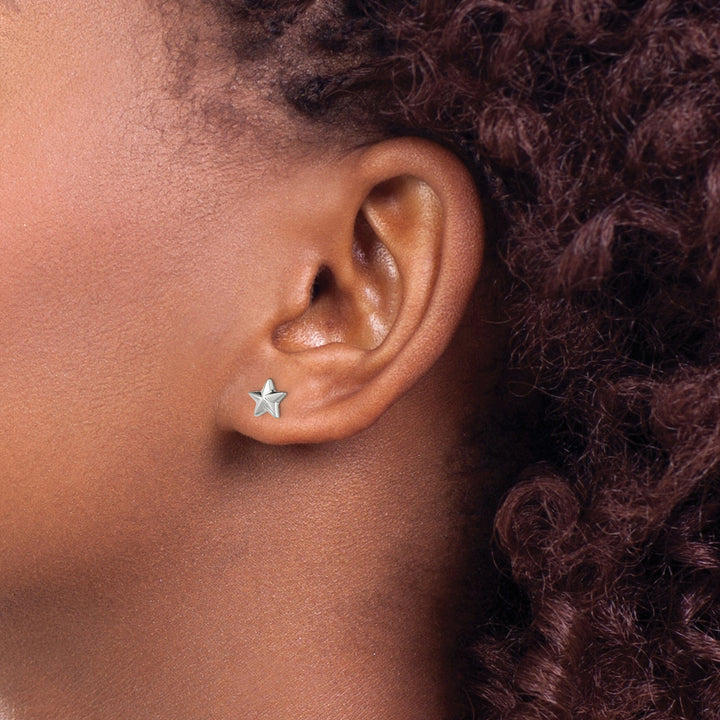 Sterling Silver Mini Star Post Earrings
