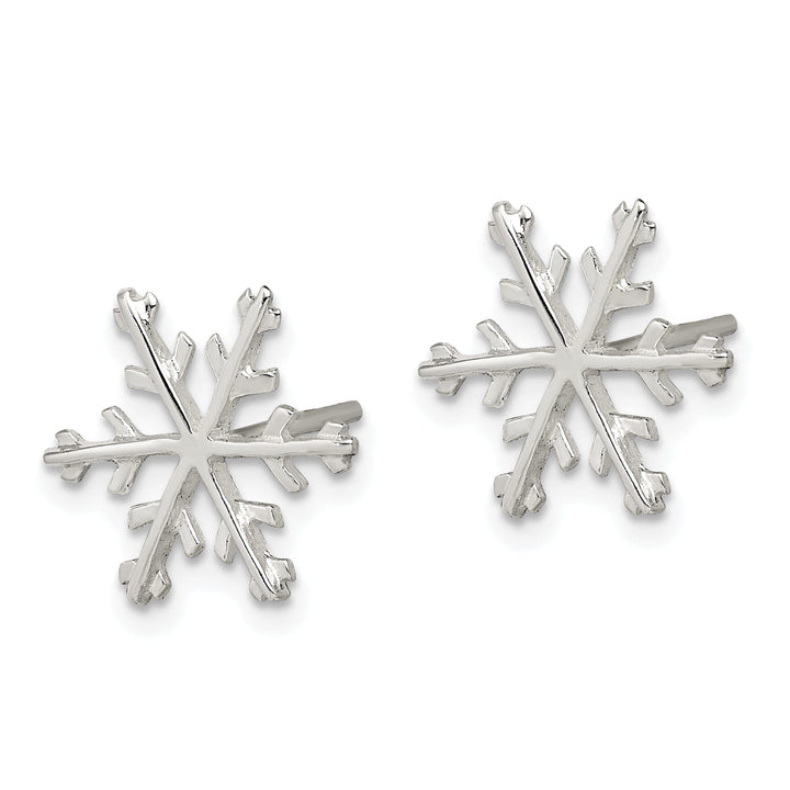 Sterling Silver Snowflake Post Earrings