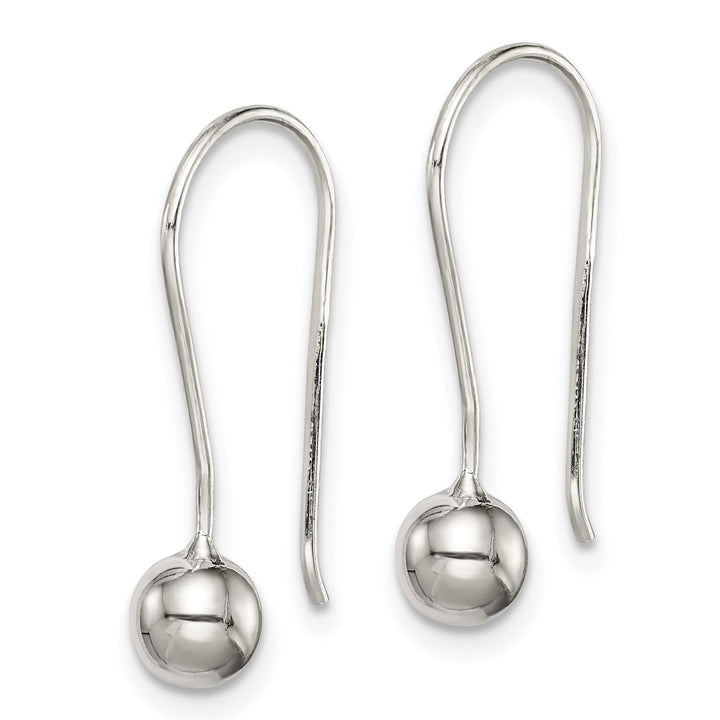 Sterling Silver 5MM Ball Hook Back Earrings