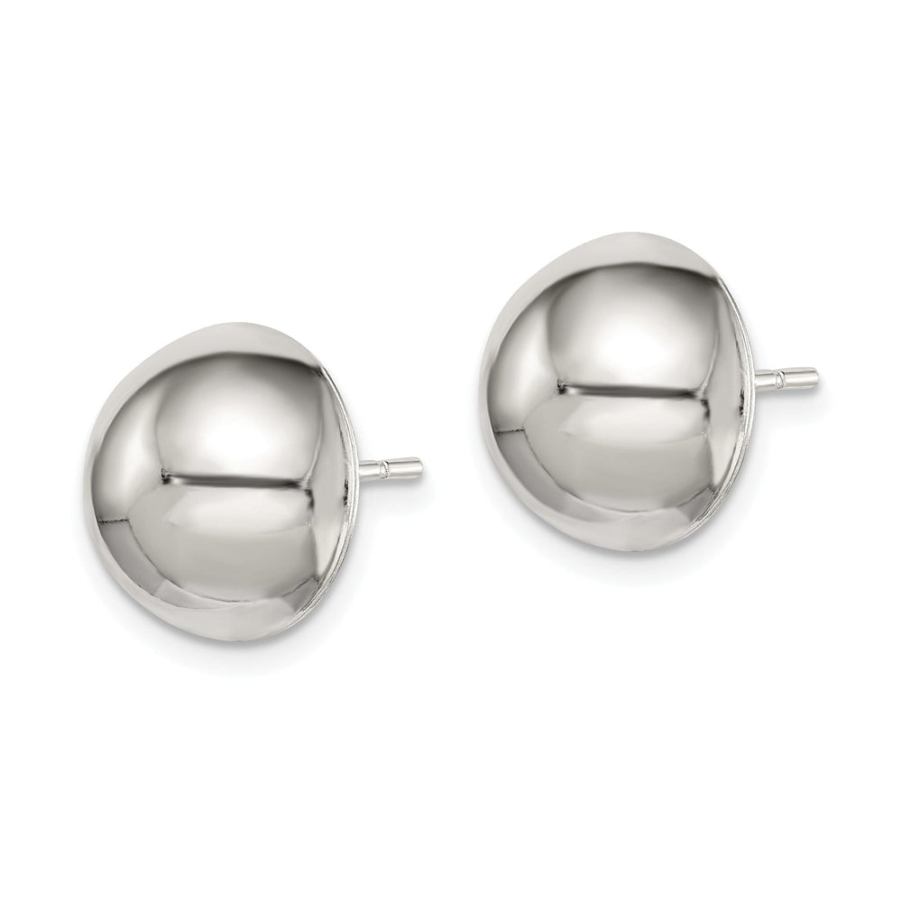 Sterling Silver 12MM Half Ball Post Earrings