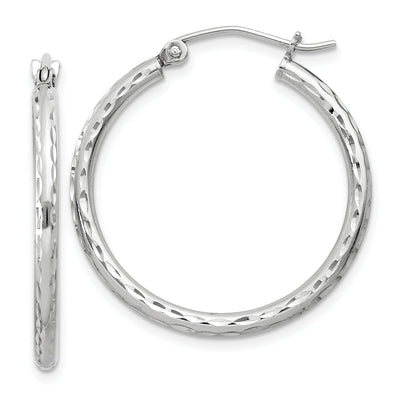 Silver Hollow D.C Round Hoop Wire Cluch Earring at $ 18.56 only from Jewelryshopping.com