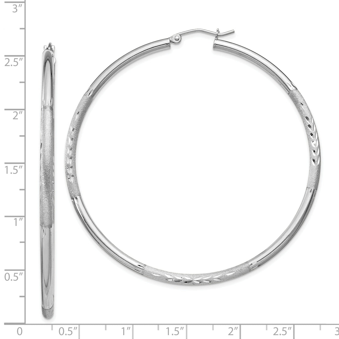 Silver D.C Hoop with Hinged Earrings