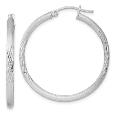 Silver D.C Round Hoop with Hinged Earrings at $ 33.16 only from Jewelryshopping.com
