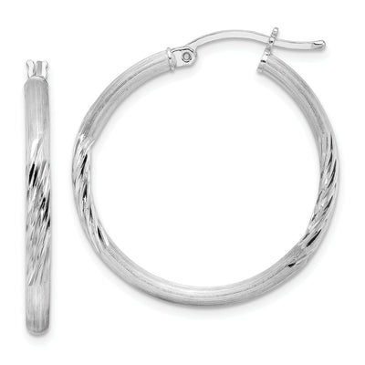 Silver D.C Round Hoop Hinged Earrings at $ 28.12 only from Jewelryshopping.com