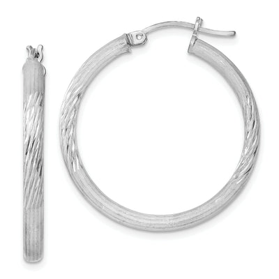 Sterling D.C Round Hoop Hinged Earrings at $ 30.95 only from Jewelryshopping.com