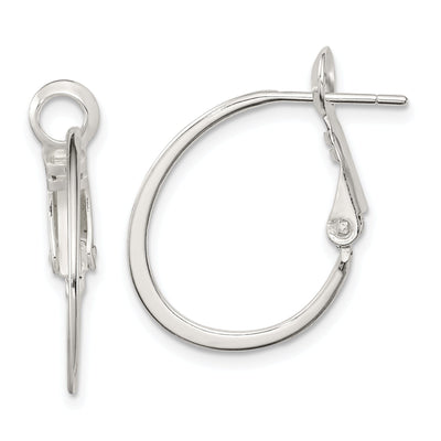 Sterling Silver Hoop Clip Back Earrings