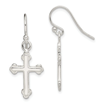 Sterling Silver Cross Dangle Earrings at $ 17.35 only from Jewelryshopping.com