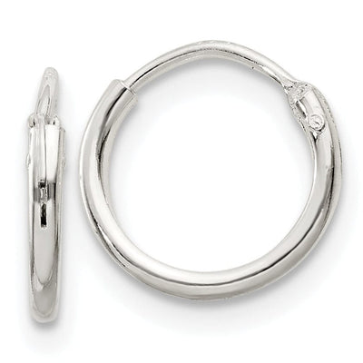 Sterling Silver Hollow Hoop Hinged Earrings at $ 2.73 only from Jewelryshopping.com