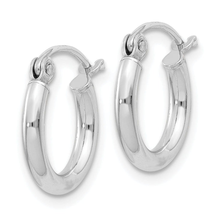 Sterling Silver Hollow Hoop Hinged Earring