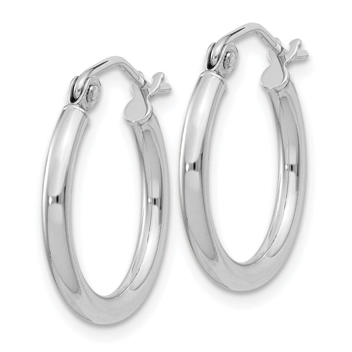 Sterling Silver Hollow Hoop Hinged Earring