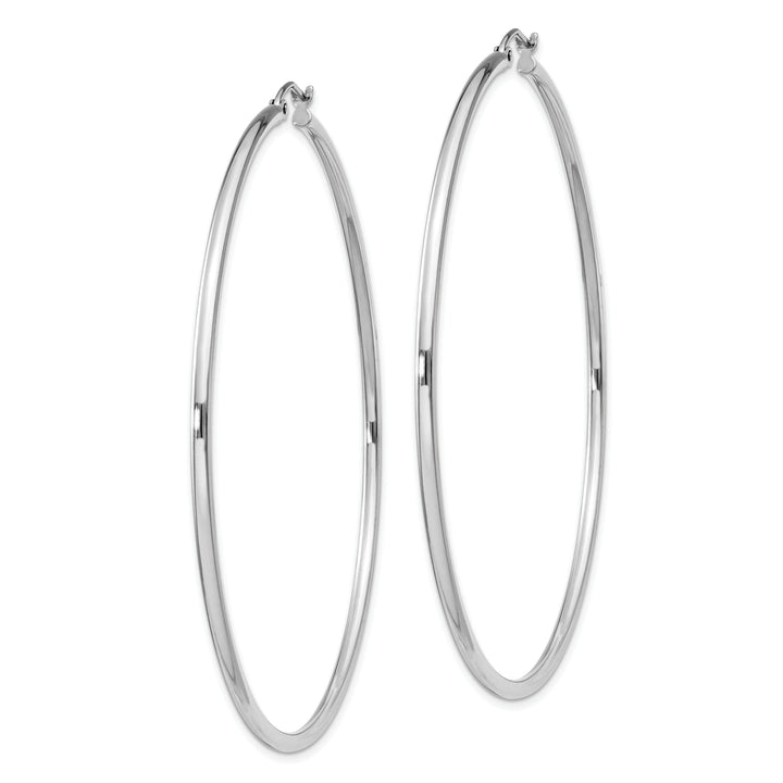 Sterling Silver Hollow Hoop Hinged Earring