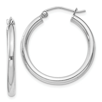 Sterling Silver 2.5MM Round Hoop Earrings at $ 20.1 only from Jewelryshopping.com
