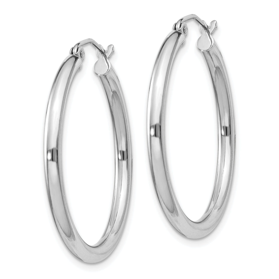 Sterling Silver 2.5MM Round Hoop Earrings