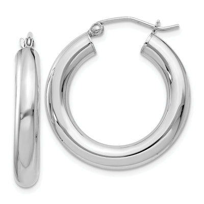 Silver Hollow Round Hoop Hinged Earrings at $ 29.65 only from Jewelryshopping.com