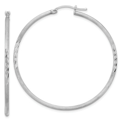Silver D.C Round Hoop Hinged Earrings at $ 38.66 only from Jewelryshopping.com