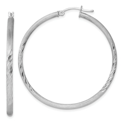 Silver D.C Round Hoop Hinged Earrings at $ 41.43 only from Jewelryshopping.com