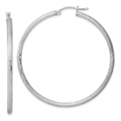 Silver D.C Round Hoop Hinged Earrings at $ 46.28 only from Jewelryshopping.com