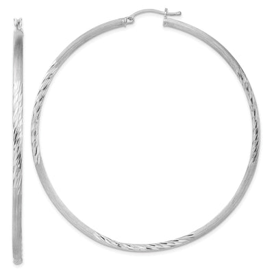 Silver D.C Round Hoop Hinged Earrings at $ 68.36 only from Jewelryshopping.com