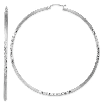 Silver D.C Round Hoop Hinged Earrings at $ 77.66 only from Jewelryshopping.com