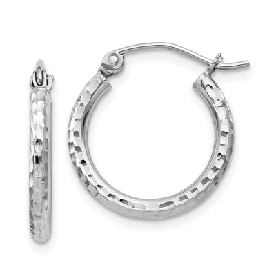 Silver D.C Hollow Round Hoop Wire Cluch Earring at $ 12.71 only from Jewelryshopping.com