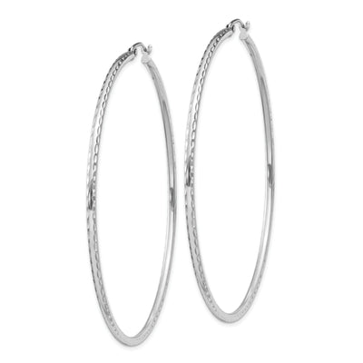 Silver D.C Hollow Round Hoop Wire Cluch Earring at $ 45.4 only from Jewelryshopping.com