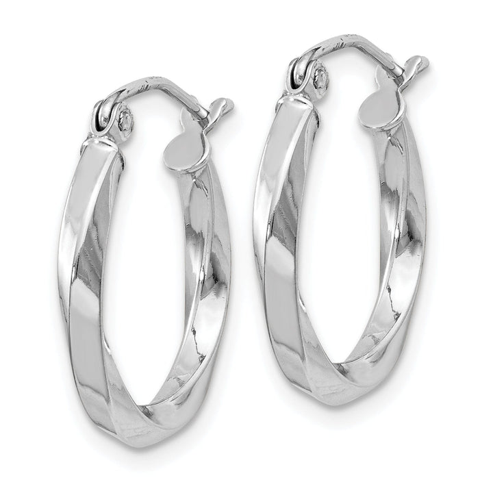 Sterling Silver Twisted Hoop Earrings