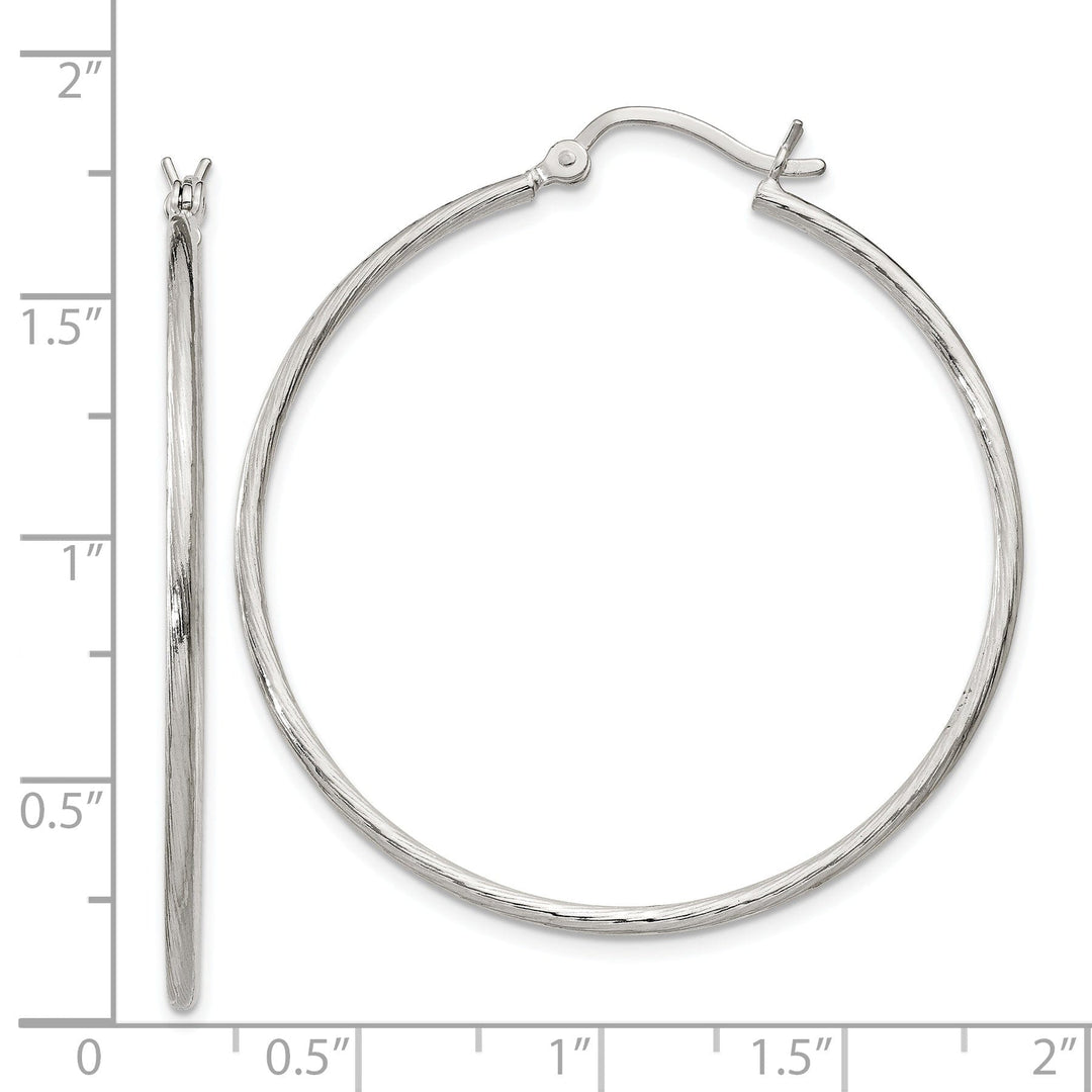 Sterling Silver 40MM Hoop Earrings