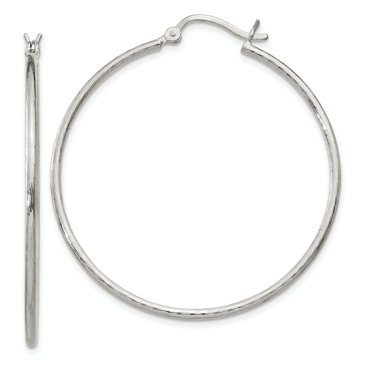 Sterling Silver 40MM Hoop Earrings