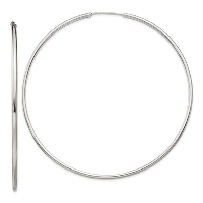 Sterling Silver Endless Hoop Earrings 80MM at $ 34.99 only from Jewelryshopping.com