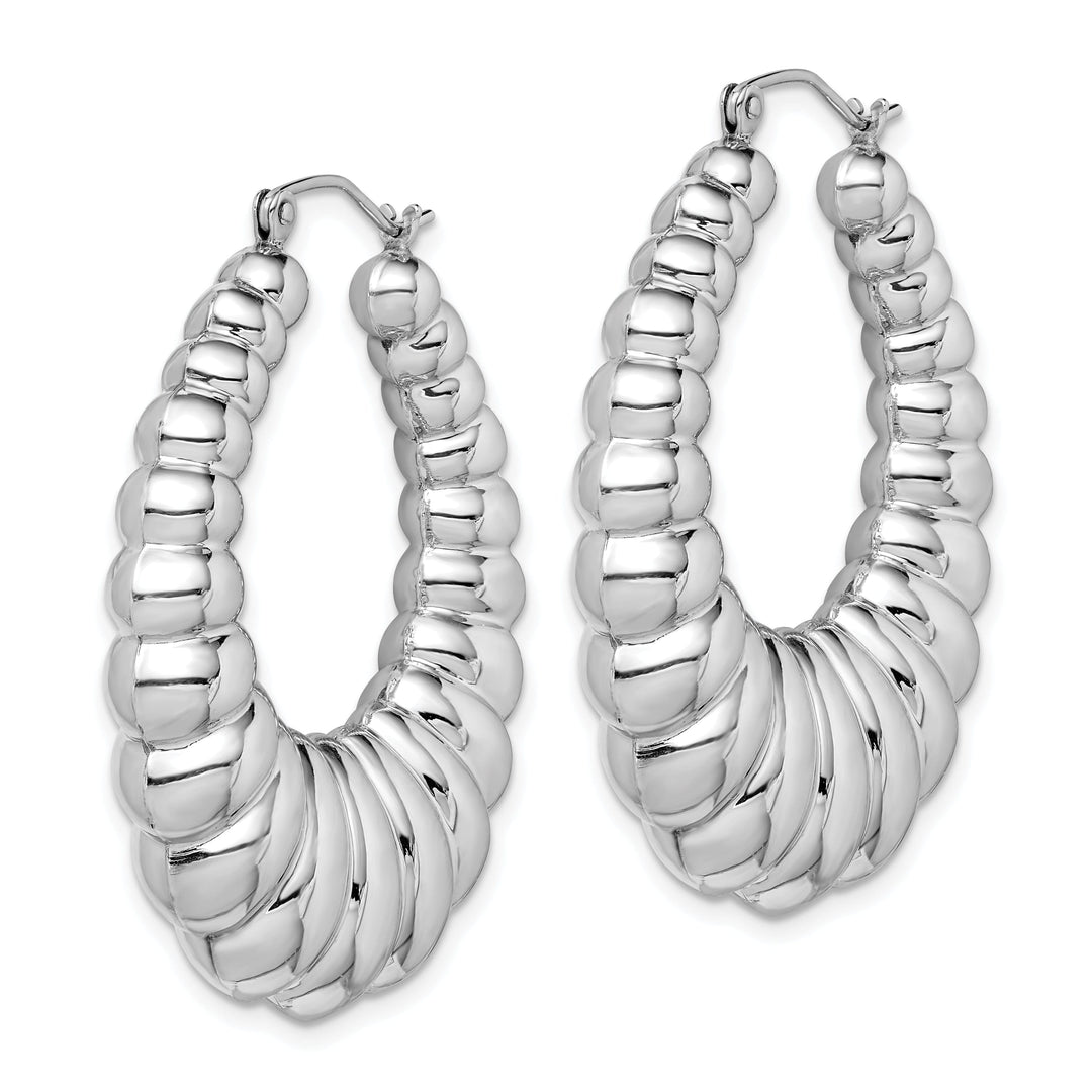 Sterling Silver Shrimp Hoop Earrings