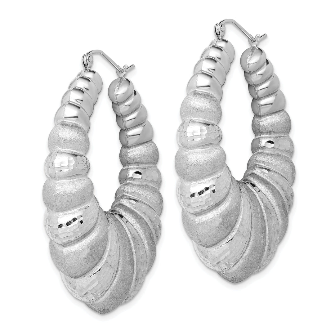 Sterling Silver Shrimp Hoop Earrings