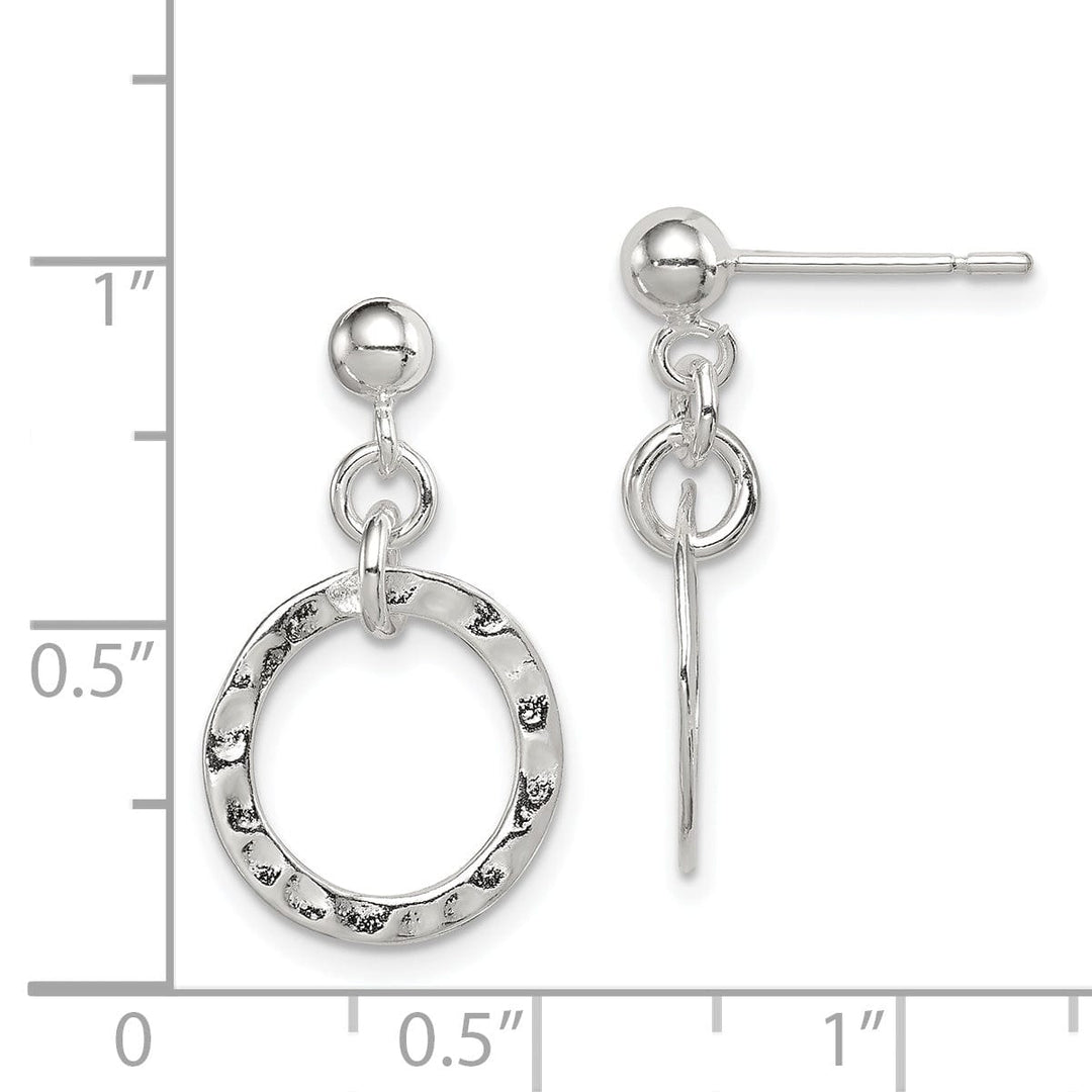 Sterling Silver Dangling Circle Earring