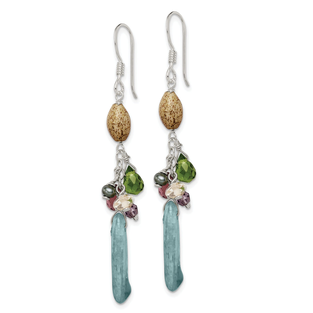 Citrine Amethyst Peridot Kyanite Jasper Earring