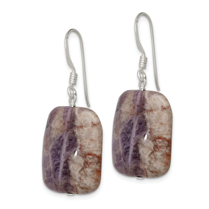 Sterling Silver Genuine Amethyst Dangle Earring