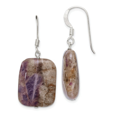 Sterling Silver Genuine Amethyst Dangle Earring at $ 15.12 only from Jewelryshopping.com